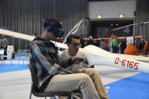 VR Flugsimulator auf der Messe Freiburg